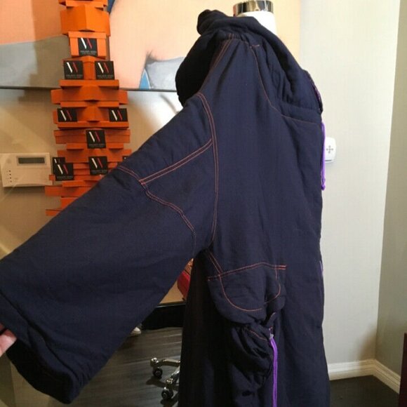 The People of the Labyrinths Blue Cotton Jacket - Picture 7 of 12